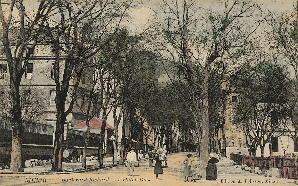 Patrimoine millavois. De L’Hospice à L’Hôtel-Dieu (3/3) 4 millau boulevard richar copie