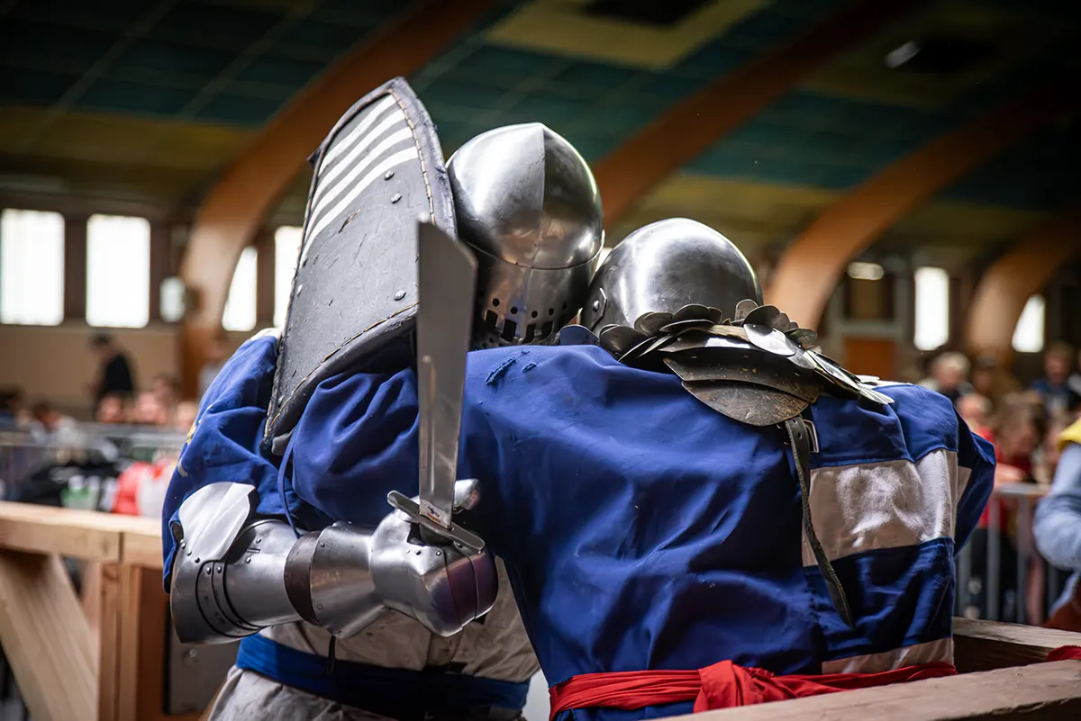 Millau. Les combats de béhourd se poursuivent au Lion d’Acier 6 millau lion acier octobre 23 02