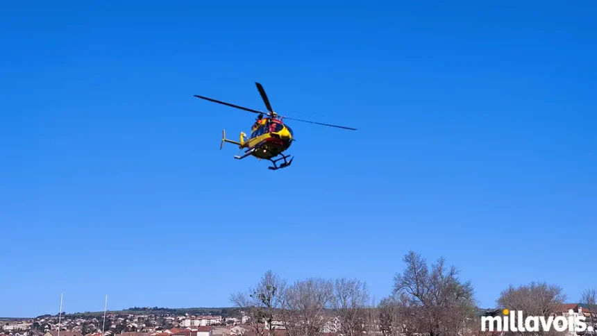 millau helicoptere sapeurs pompiers 3